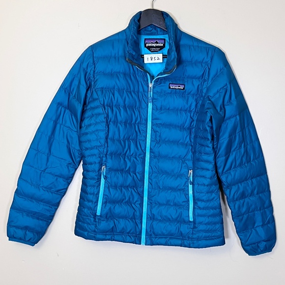 Patagonia 800 Fill Down Sweater Puffer Jacket - Women's Size S - Blue - Picture 1 of 13